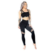 Mystique Crop Top - Black